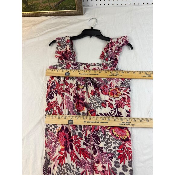 Knox Rose Floral Maxi Dress Small Pink Flutter Sleeves Boho Ruffle Cottagecore - Picture 8 of 8